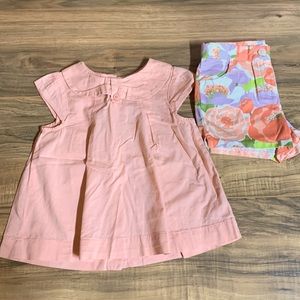 Matching summer shirt and short set
